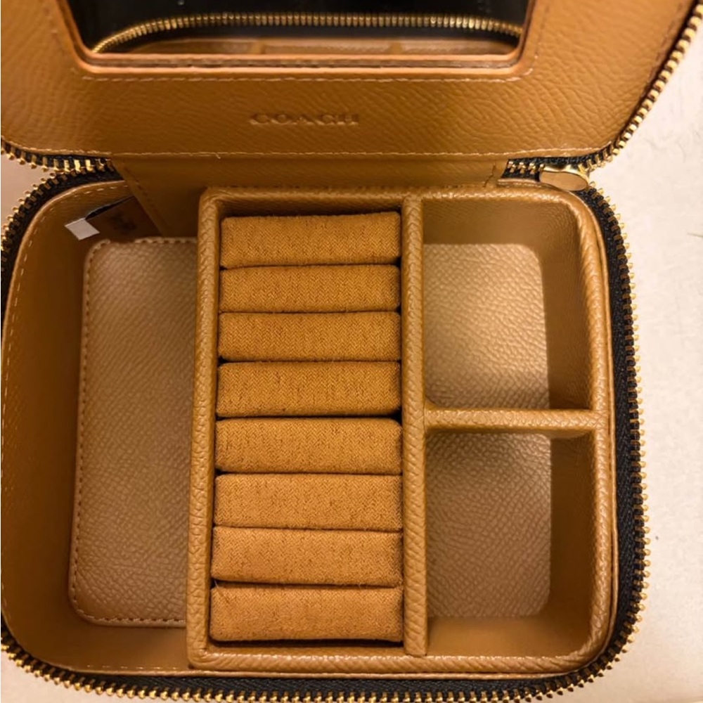 NWT Coach Black Travel Jewelry Box - Picture 4 of 7